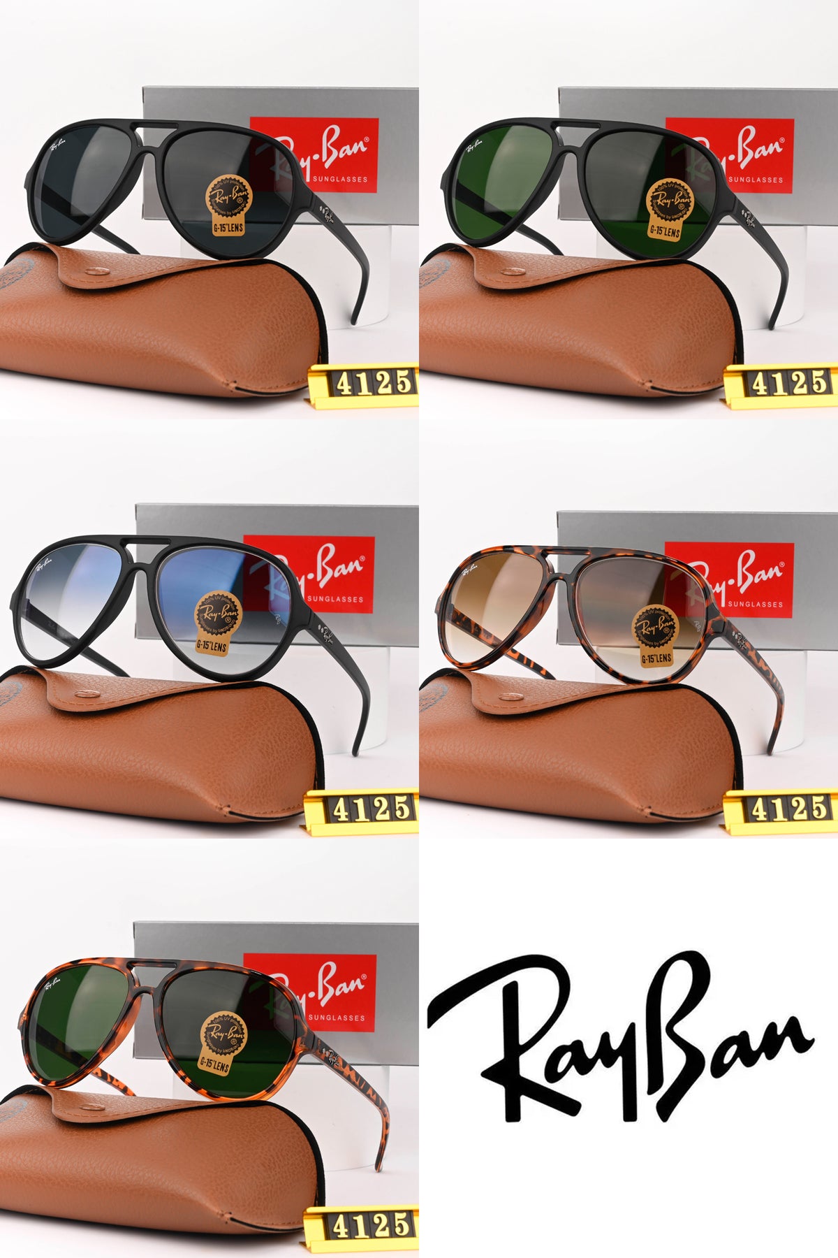 Metal Aviator Sunglasses with Color-Trimmed Rims