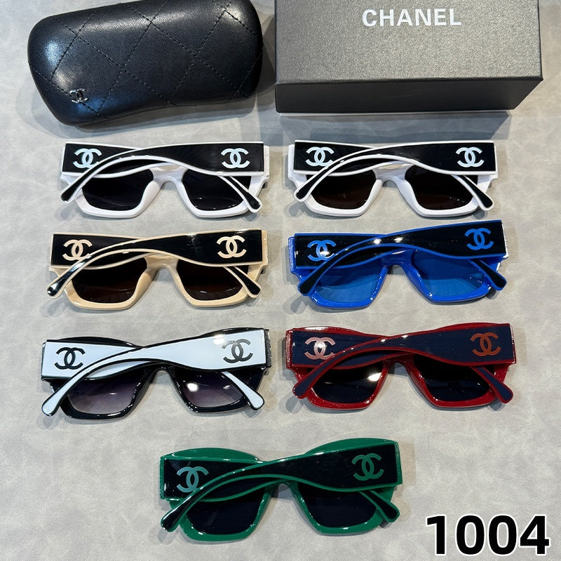 Angular Cat-Eye Sunglasses with Thick Faceted Frames