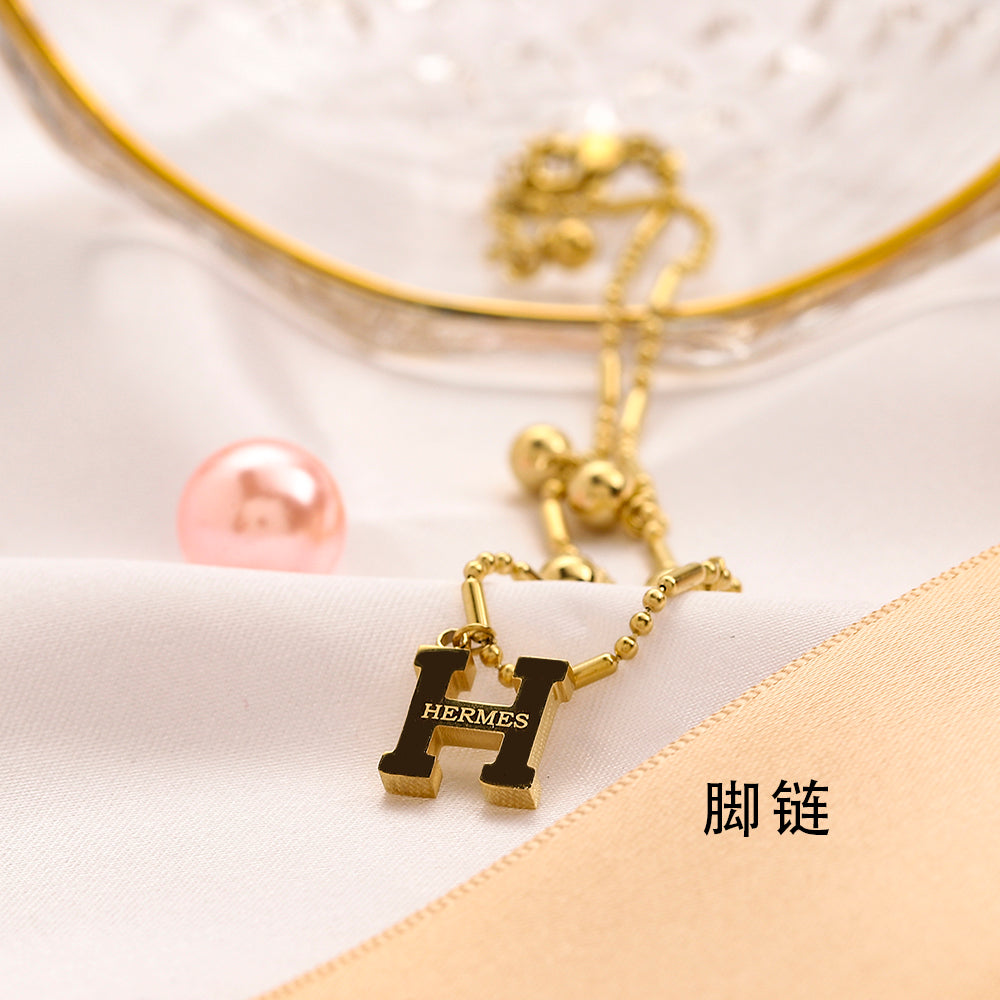 304 Stainless Steel Anklet,He*mes Series、Anklet Collection