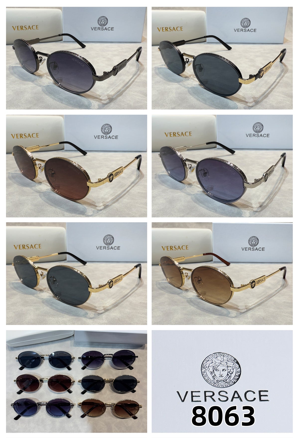 Oval Aviator Sunglasses with Slim Metal Frames
