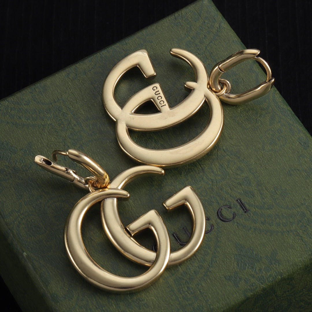 Oversized Interlocking-G Drop Earrings