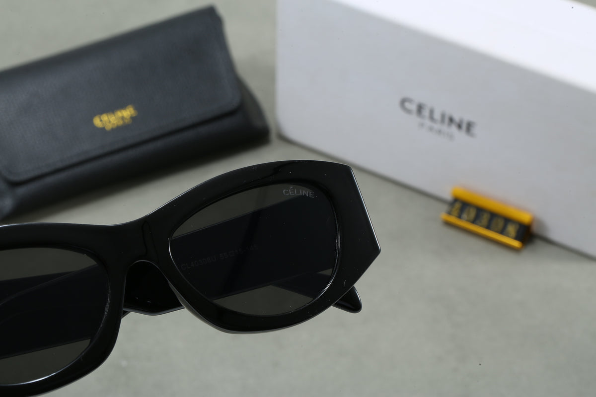 Cat Eye Sunglasses with Wide Temples
