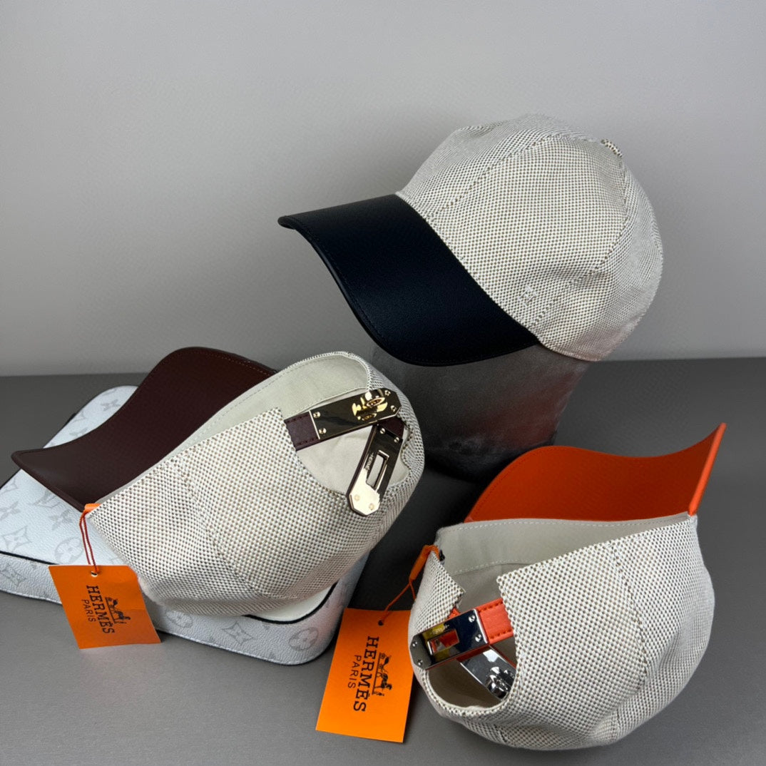 Trendy Unisex Fashion Baseball Cap He*mes Series、Fashion Caps