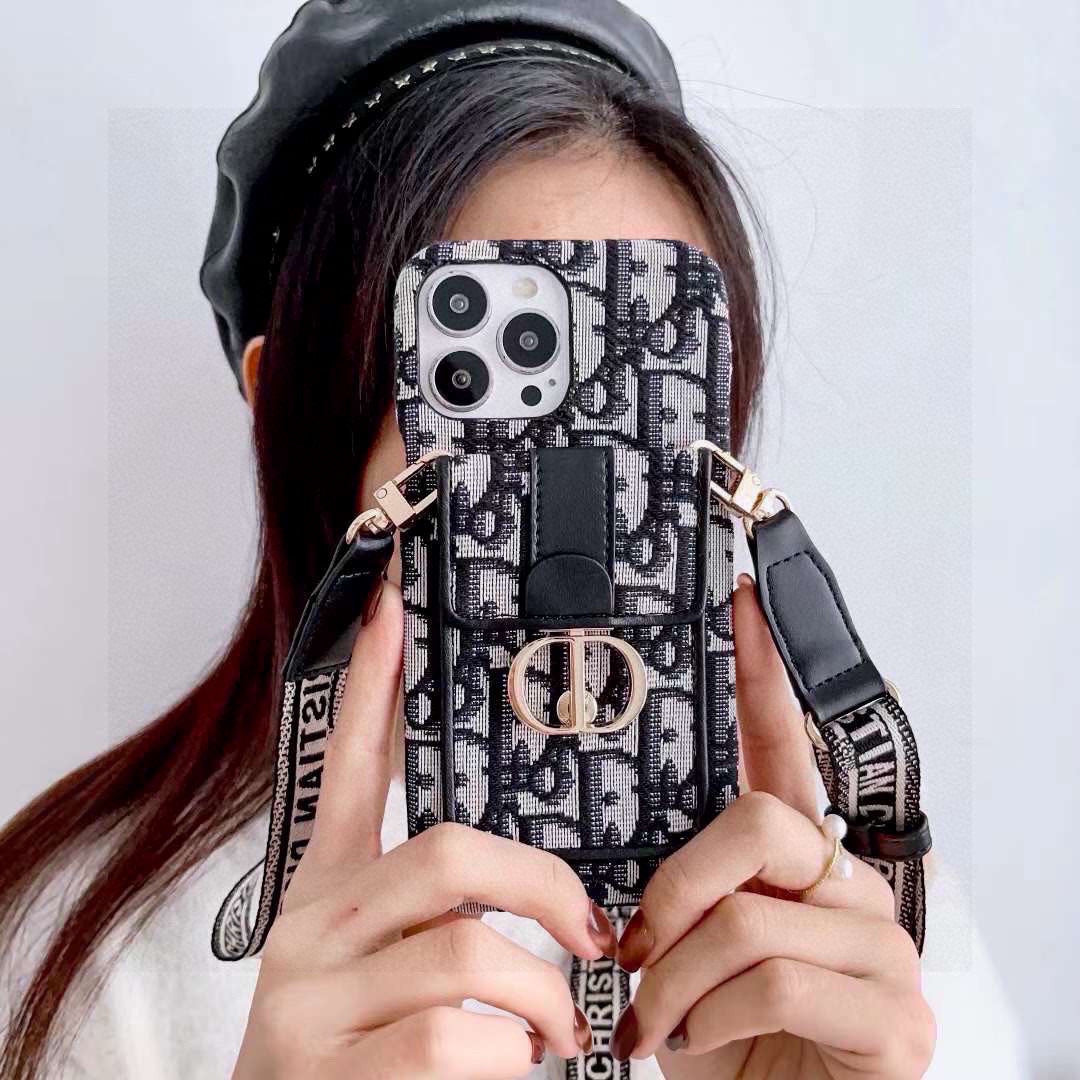 Fashion Aesthetic Shock Absorbing Protective Phone Case D*or Series、Fashion Phone Case