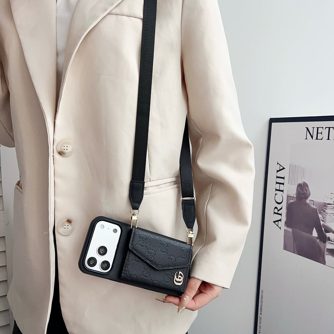 Fashion Aesthetic Shock Absorbing Protective Phone Case GU*CI Series、Fashion Phone Case