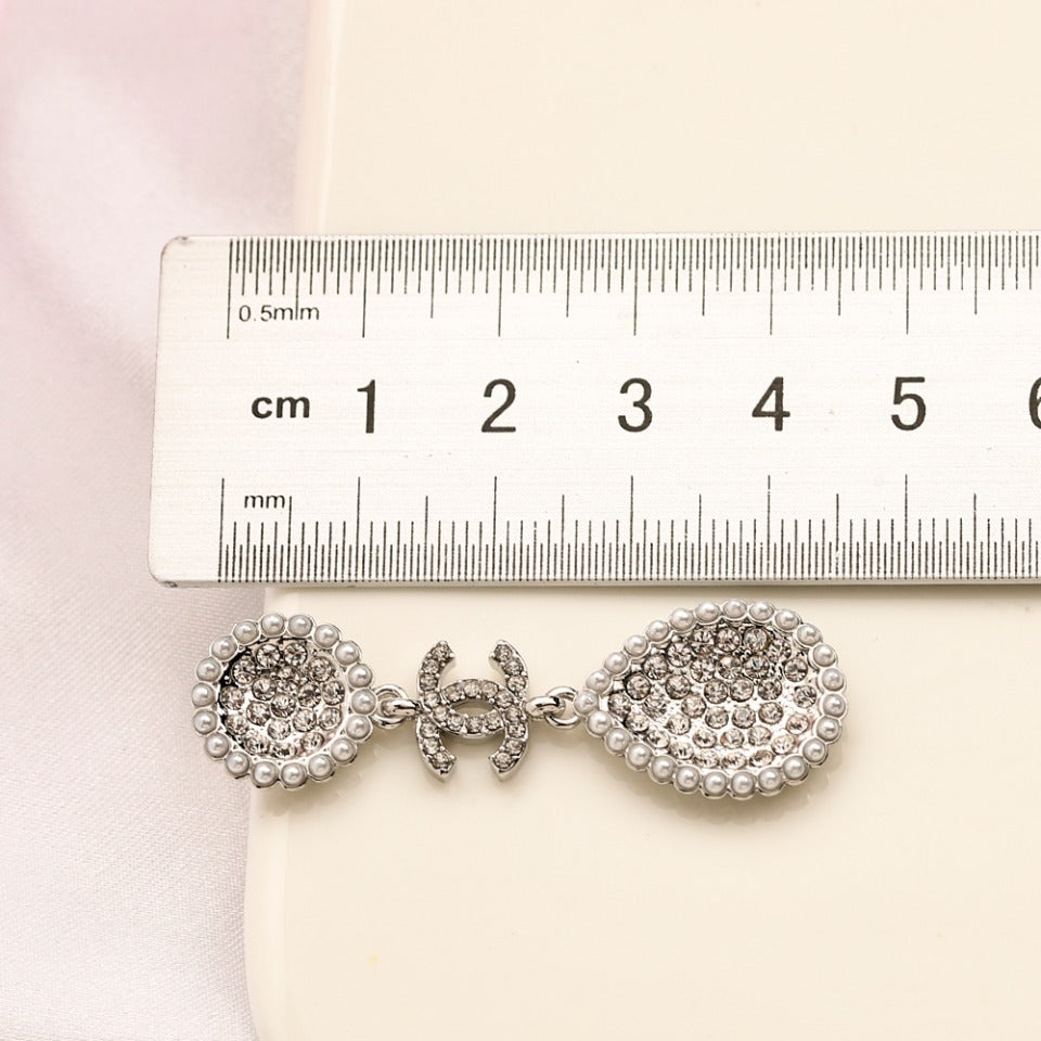 304 Stainless Steel Textured Teardrop Dangle Earrings