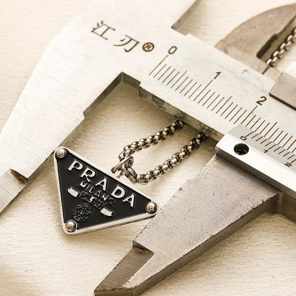 304 Stainless Steel Triangle Pendant Necklace - Style Options