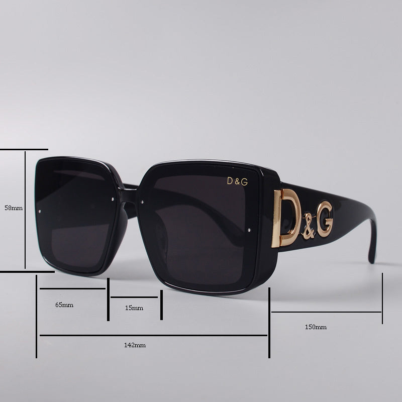 Oversized Butterfly Sunglasses with Open Bridge
