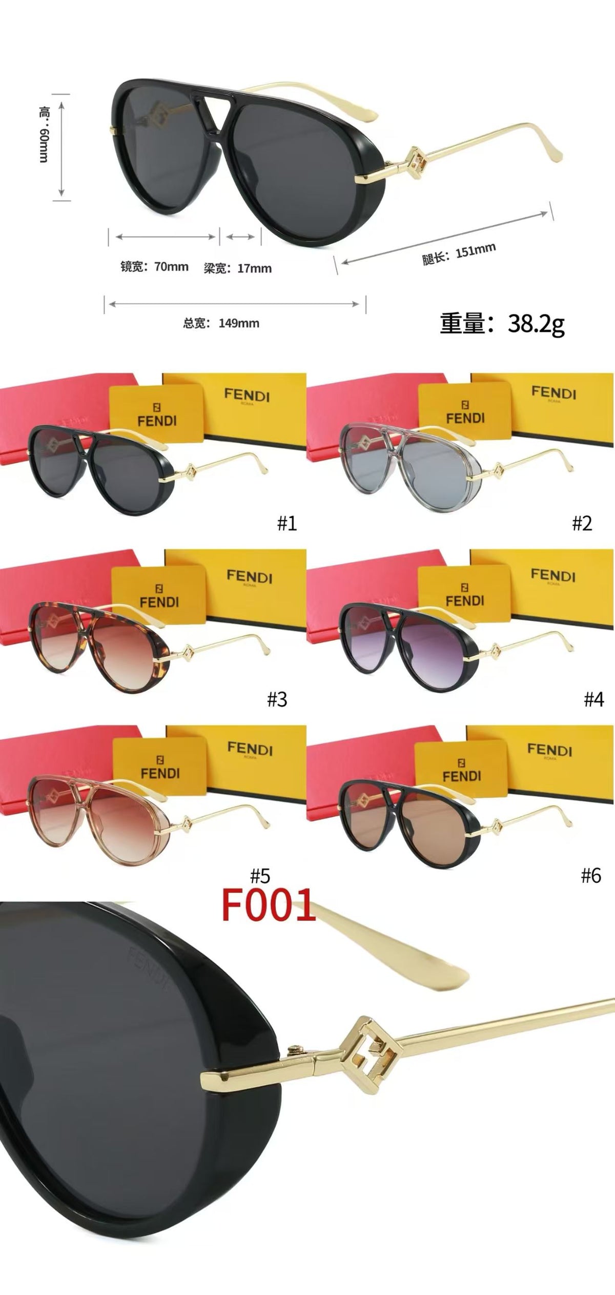 Teardrop Aviator Sunglasses with Openwork Metal Temples