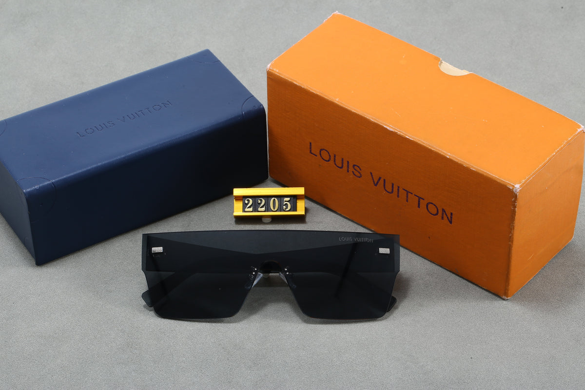 Monogram Shield Sunglasses with Rimless Lens