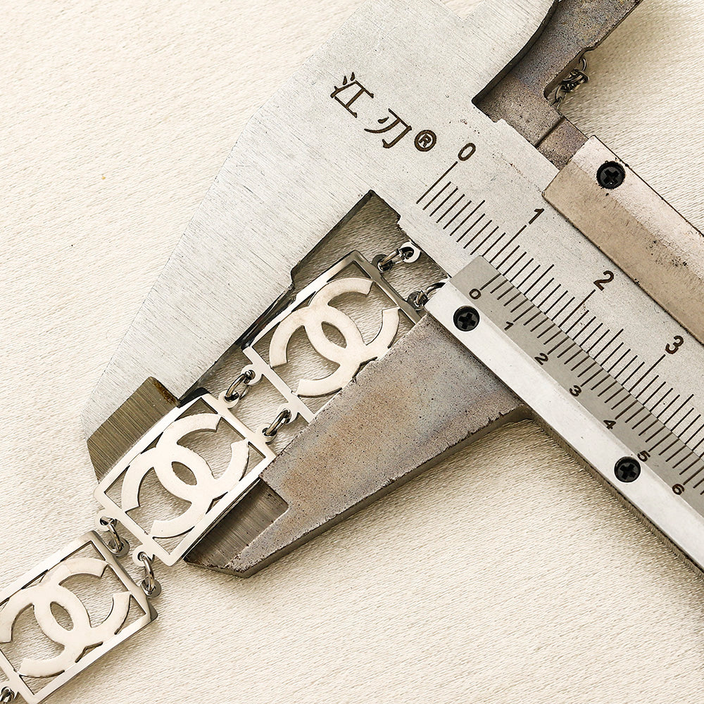 304 Stainless Steel Interlocking-C Link Chain Bracelet