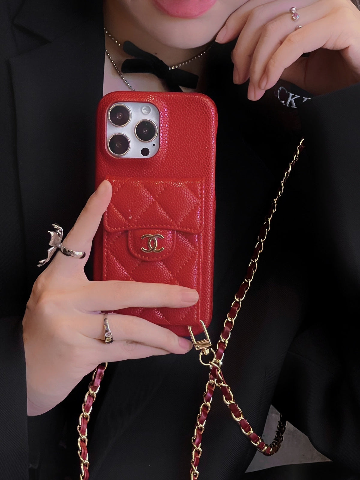 Fashion Aesthetic Shock Absorbing Protective Phone Case CH*NEL Series、Fashion Phone Case