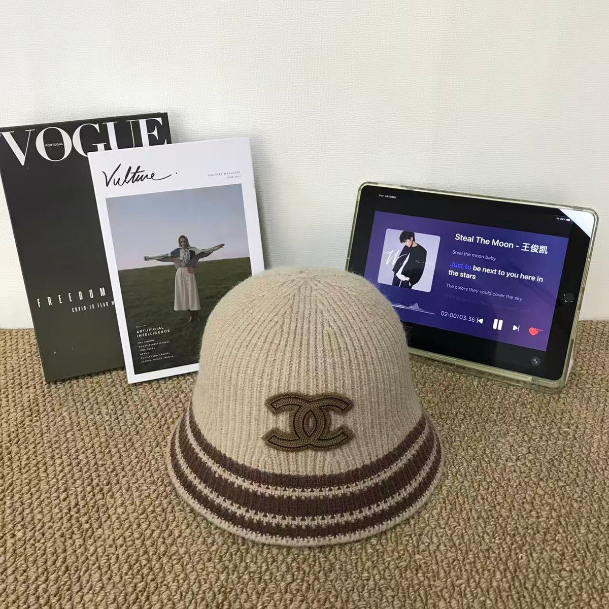 Adjustable Sun Hat for Men Women Outdoor UV Protection CH*NEL Series、Fashion Caps