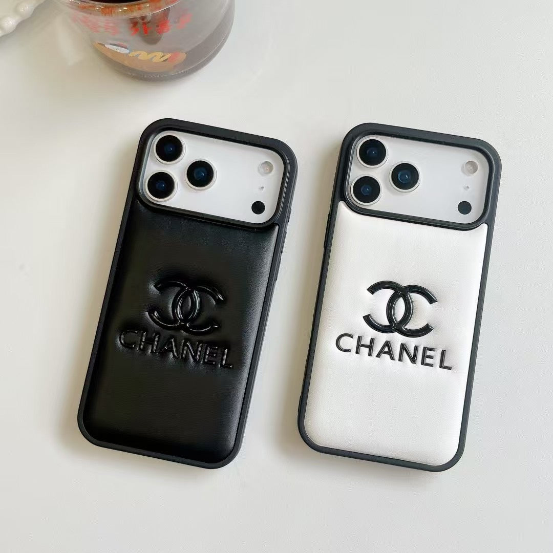 Fashion Aesthetic Shock Absorbing Protective Phone Case  CH*NEL Series、Fashion Phone Case