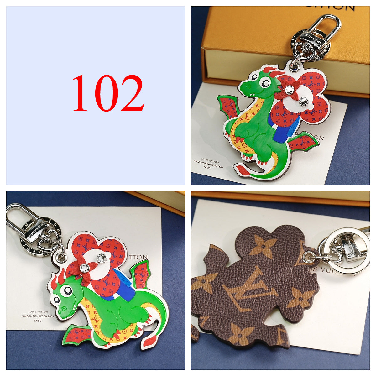 Premium Fashion Keychain Stylish Accessory、L*V Series、𝐊𝐞𝐲𝐜𝐡𝐚𝐢𝐧𝐬 & 𝐊𝐞𝐲 𝐑𝐢𝐧𝐠𝐬（𝐇）