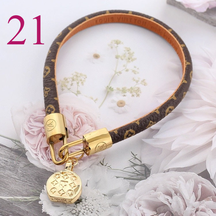 Monogram Charm Strap Bracelets - 21 Style Options