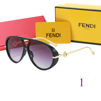 Teardrop Aviator Sunglasses with Openwork Metal Temples