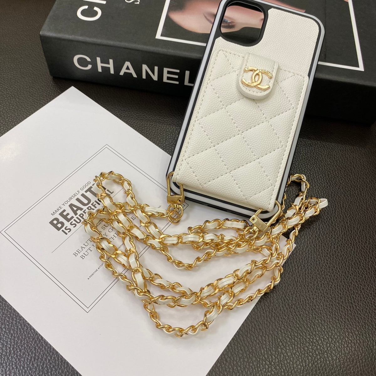 Fashion Aesthetic Shock Absorbing Protective Phone Case CH*NEL Series、Fashion Phone Case