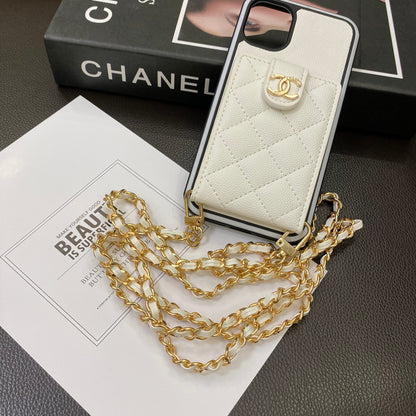 Fashion Aesthetic Shock Absorbing Protective Phone Case CH*NEL Series、Fashion Phone Case