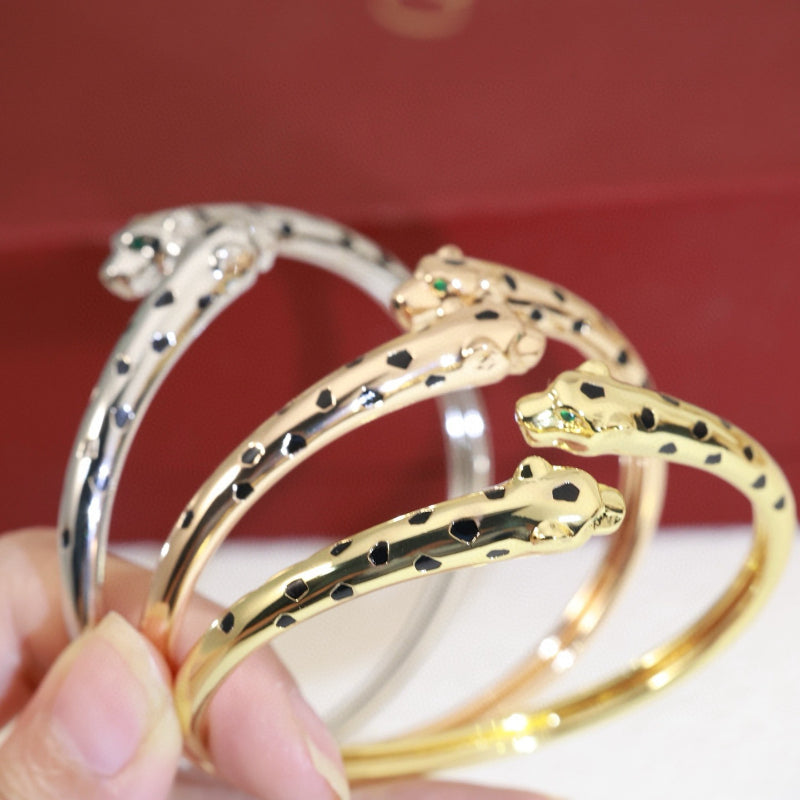 Panther Wrap Bangle Bracelet