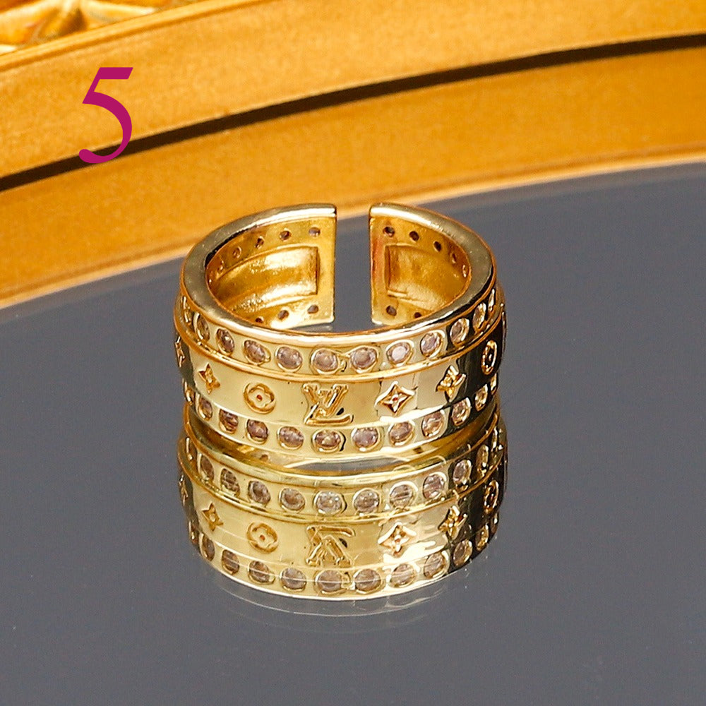 Fashion Open Adjustable Ring Collection、Rings Collection L*V Series、D*or Series、Y*L Series