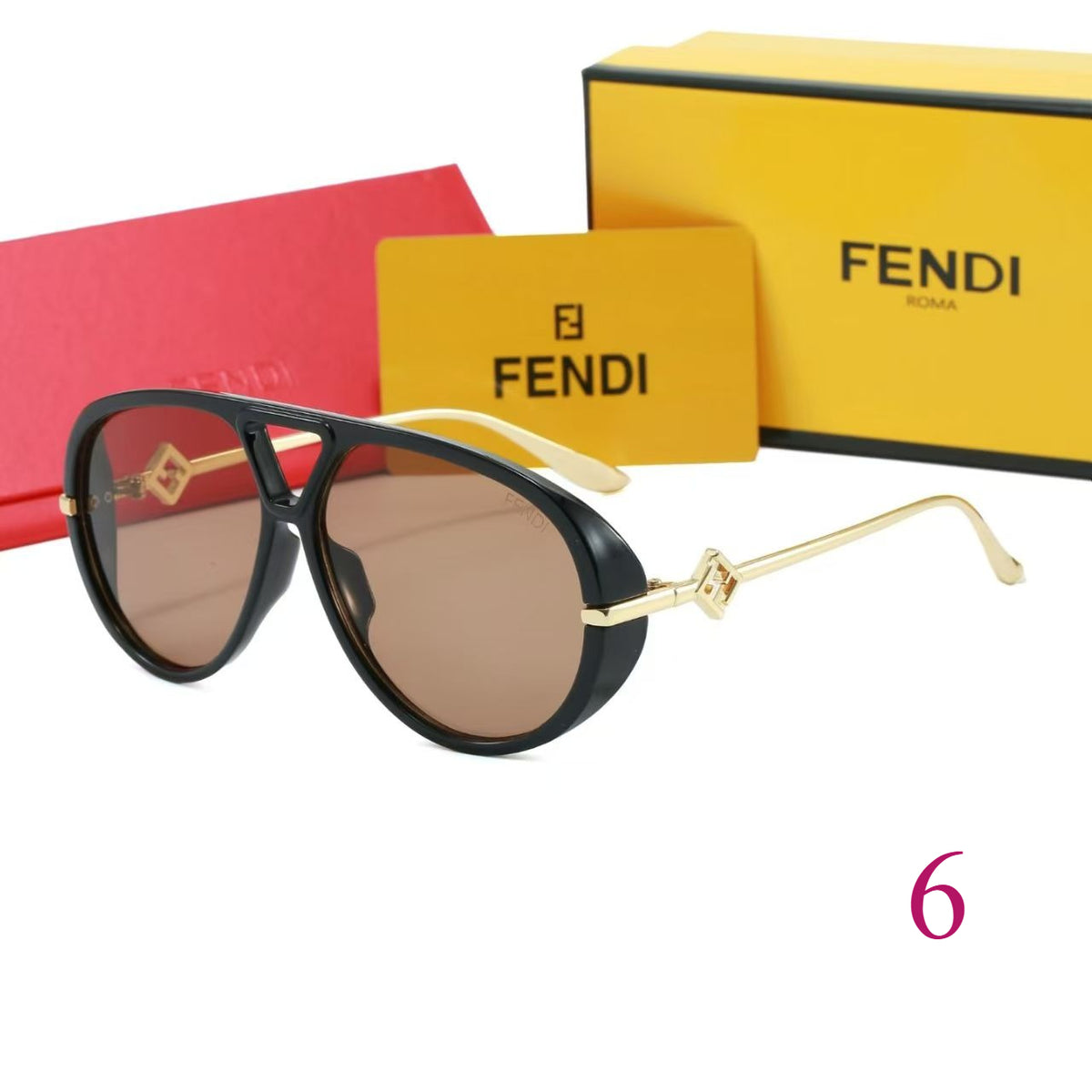 Teardrop Aviator Sunglasses with Openwork Metal Temples