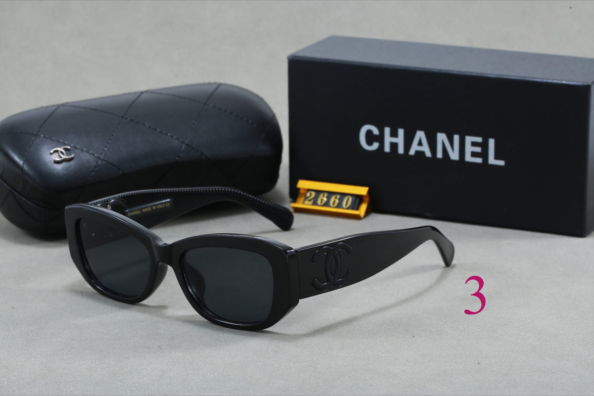 Rounded Cat-Eye Sunglasses with Interlocking Logo Temples