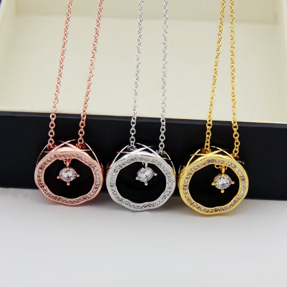 Open-Circle Pendant Necklace