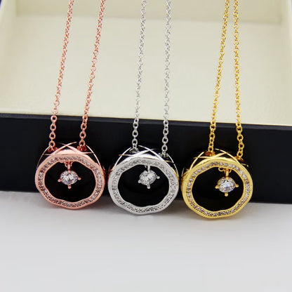 Open-Circle Pendant Necklace