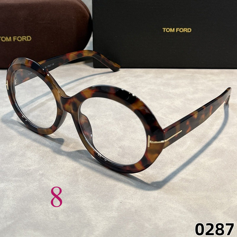 Round Statement Sunglasses with Keyhole Bridge