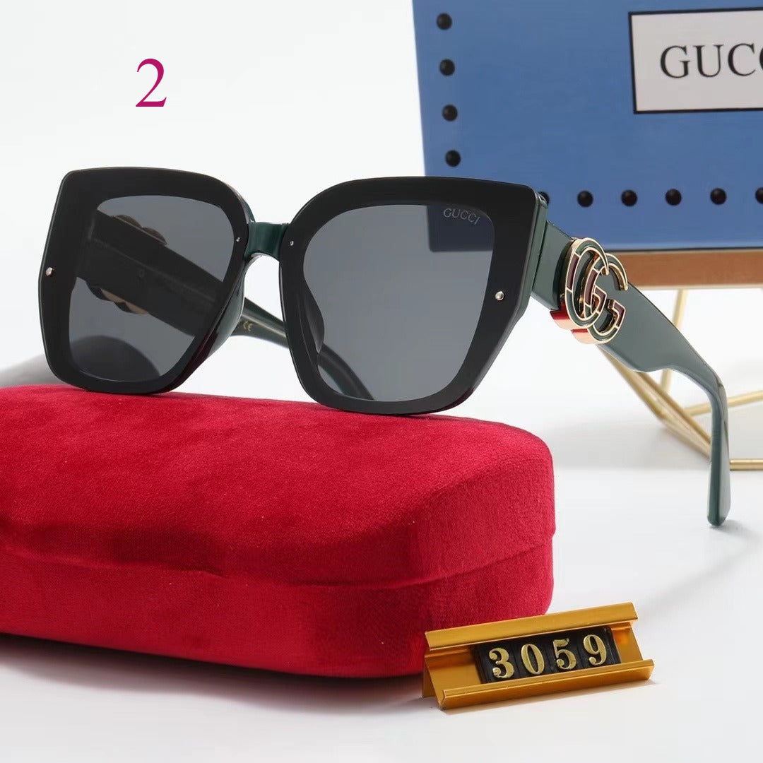 Oversized Soft-Square Sunglasses with Broad Frames