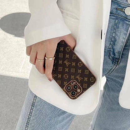Fashion Aesthetic Shock Absorbing Protective Phone Case L*V Series、Fashion Phone Case