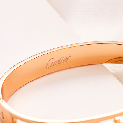 304 Stainless Steel Script & Screw-Detail Bangle Bracelet