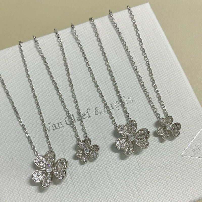 Clustered Flower Pendant Necklace - Size Options