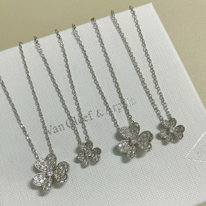Clustered Flower Pendant Necklace - Size Options