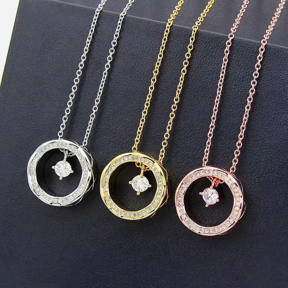 Open-Circle Pendant Necklace