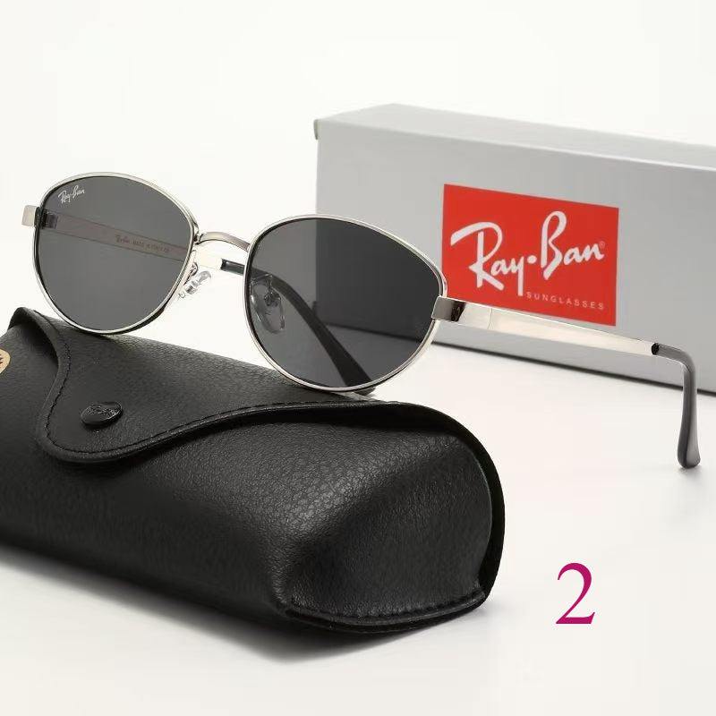 Round Sunglasses with Minimal Metal Frames