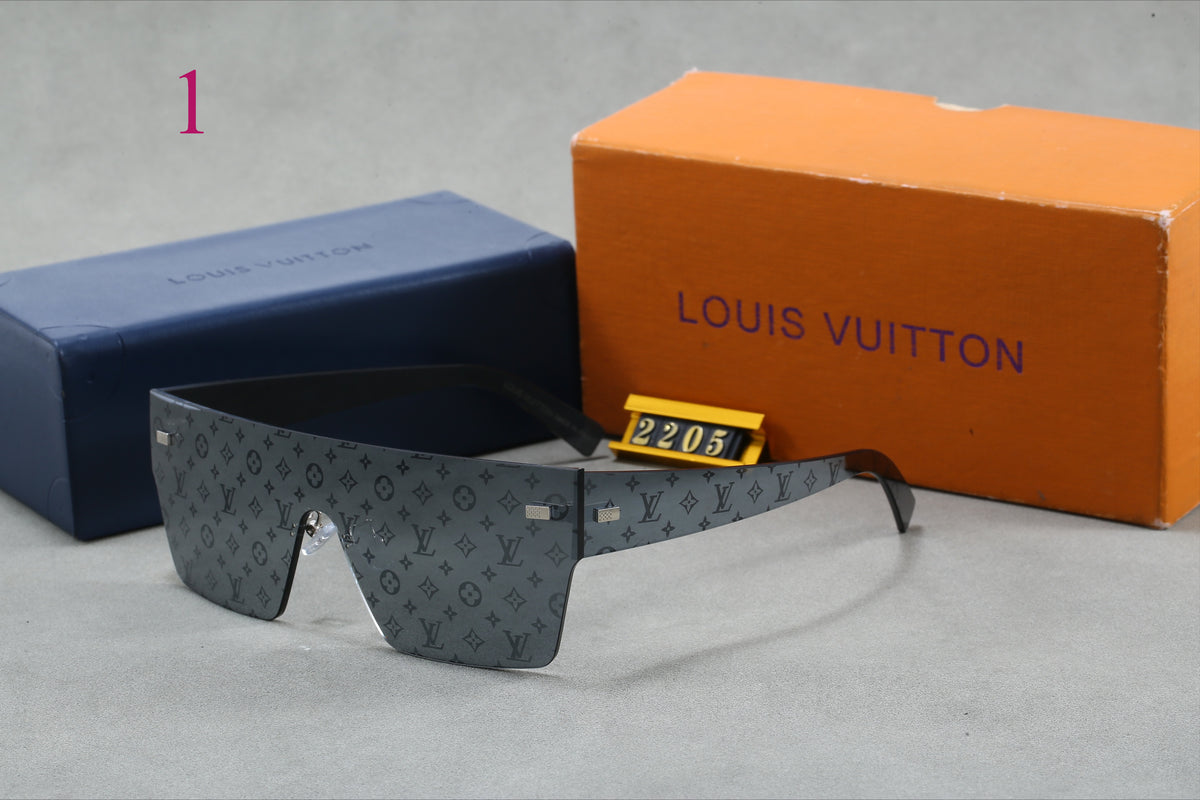 Monogram Shield Sunglasses with Rimless Lens
