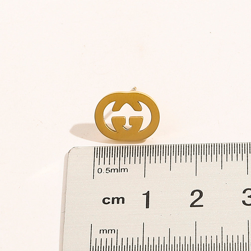 Set collana e orecchini in acciaio inossidabile 304
