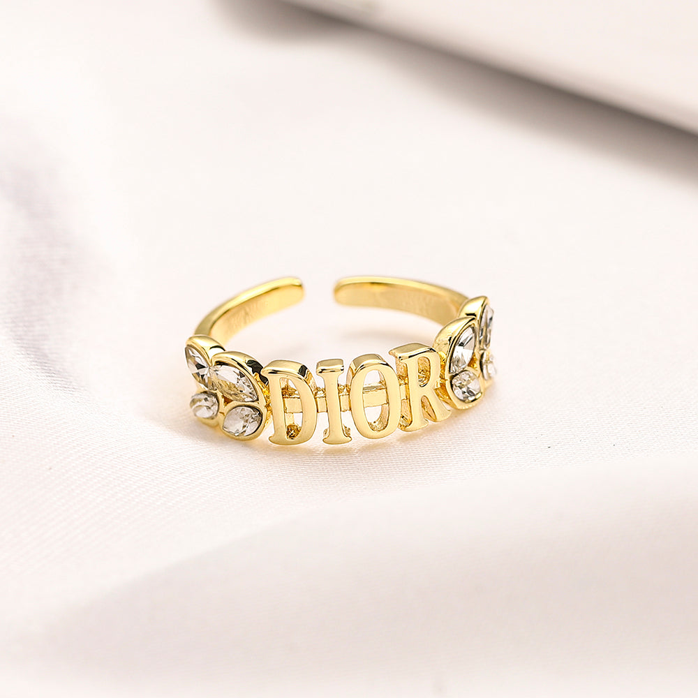 Copper Zirconium Real Gold Plated Ring,Rings Collection、D*or  Series