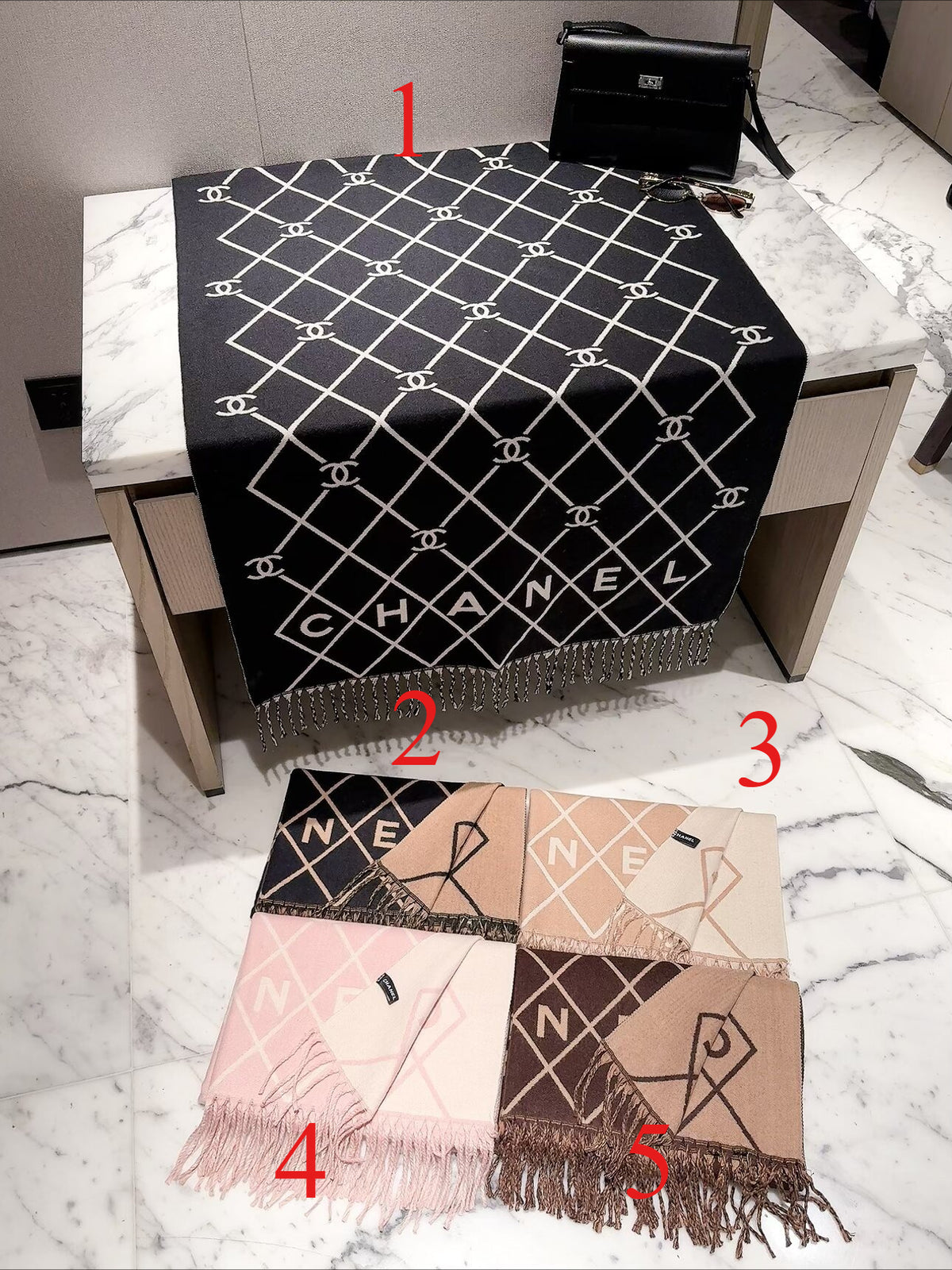Diamond Lattice Wrap Scarf