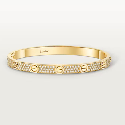Pave Screw-Detail Bangle Bracelet
