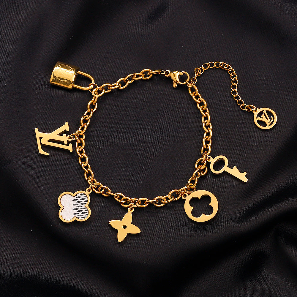 Set Collana Bracciale in Acciaio Inox 304