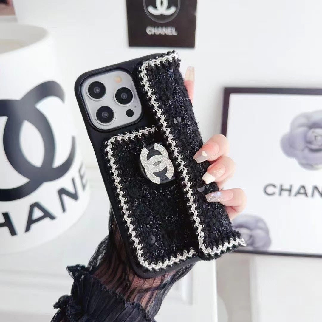 Fashion Aesthetic Shock Absorbing Protective Phone Case CH*NEL Series、Fashion Phone Case
