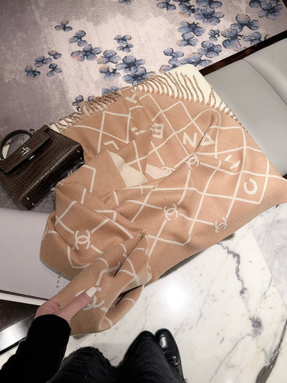 Diamond Lattice Wrap Scarf