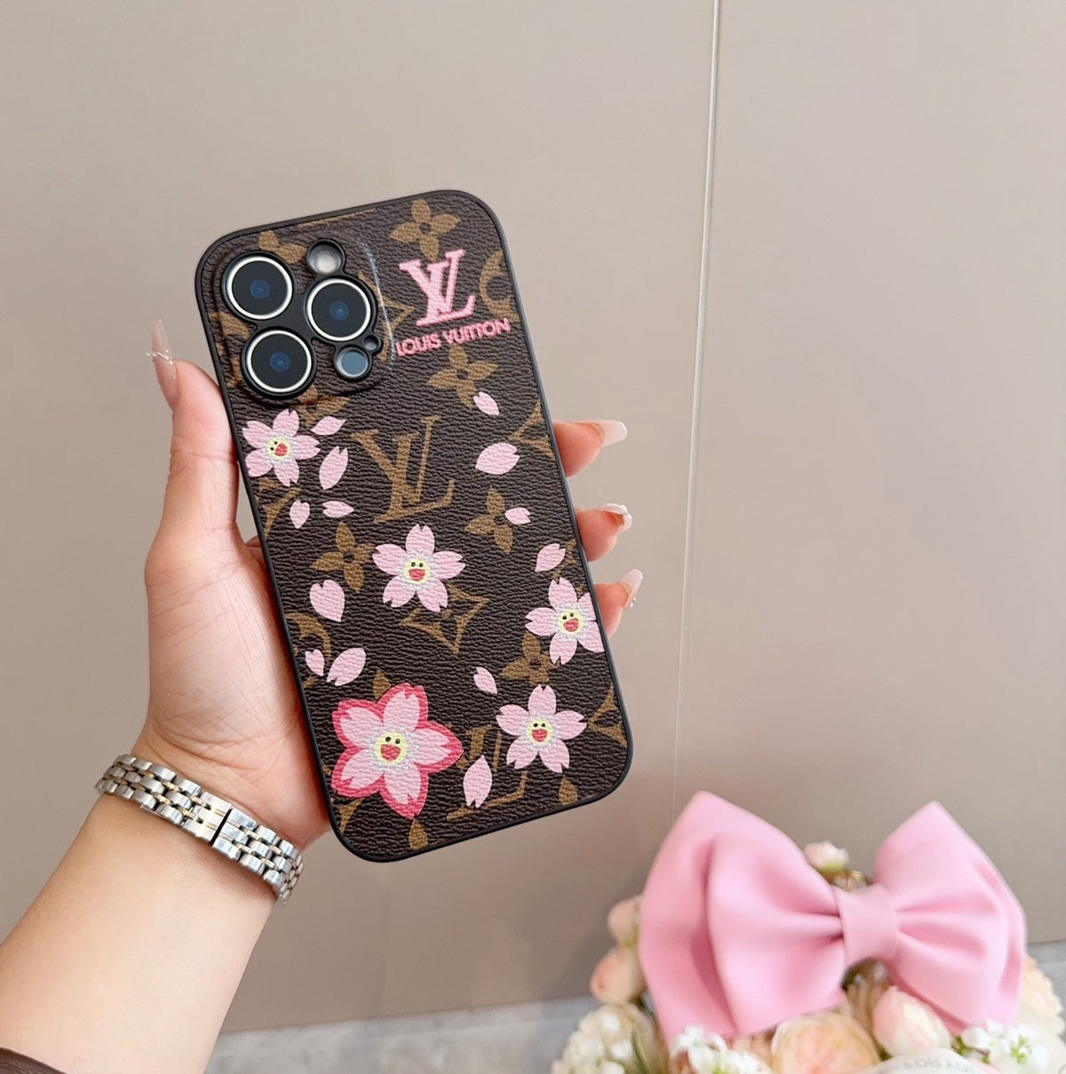 Fashion Aesthetic Shock Absorbing Protective Phone Case L*V Series、Fashion Phone Case