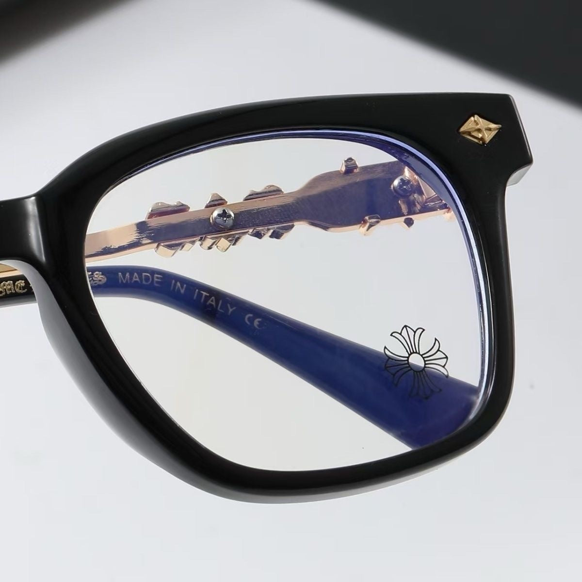 Rounded Rectangle Clear-Lens Glasses