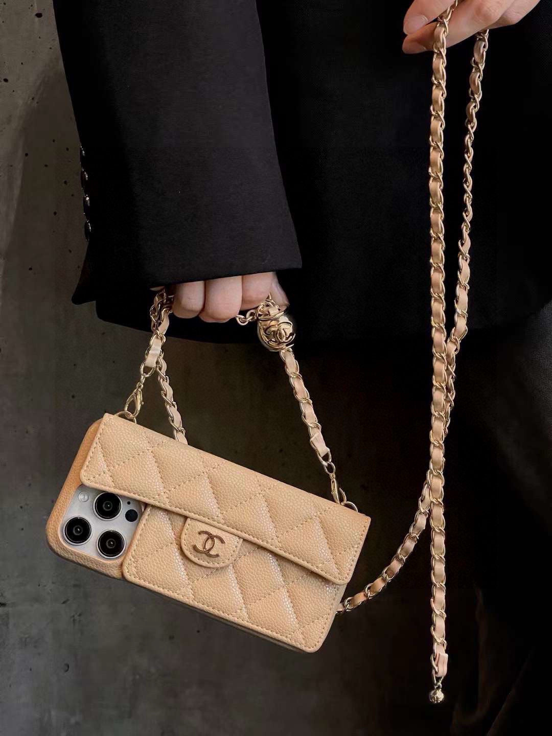 Fashion Aesthetic Shock Absorbing Protective Phone Case CH*NEL Series、Fashion Phone Case