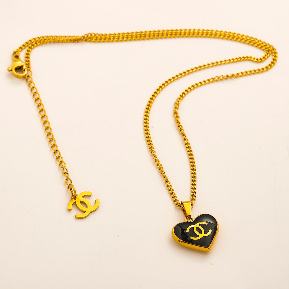 Set collana e orecchini in acciaio inossidabile 304