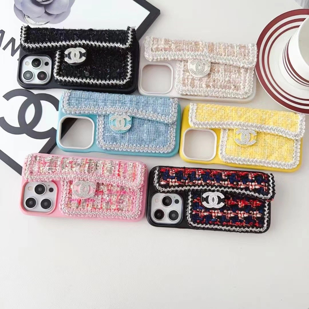 Fashion Aesthetic Shock Absorbing Protective Phone Case CH*NEL Series、Fashion Phone Case